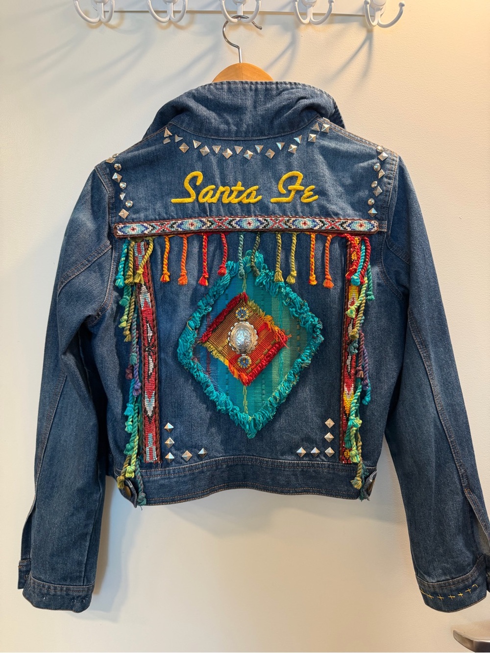 Santa Fe Embellished Denim Jacket - Multicolor